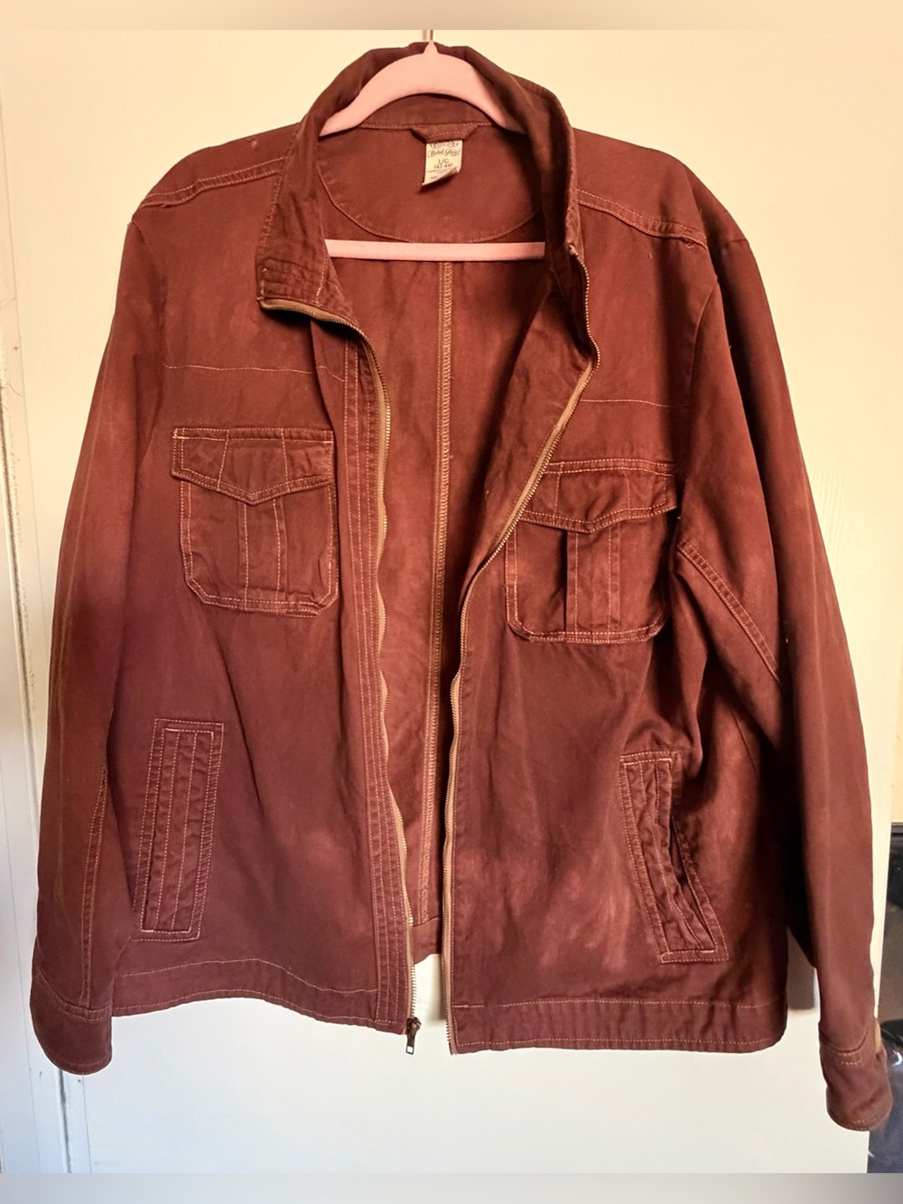 Faded Glory Brown Men's Military Faded Jacket